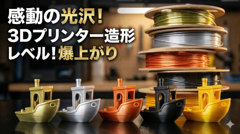 【レビュー】Bambu Lab A1 miniで感動の光沢！3Dプリンターの造形レベルが爆上がりするおすすめフィラメント！作例の写真で紹介