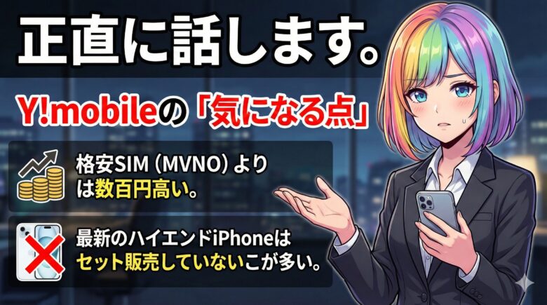 正直に話します。Y!mobileの「気になる点」