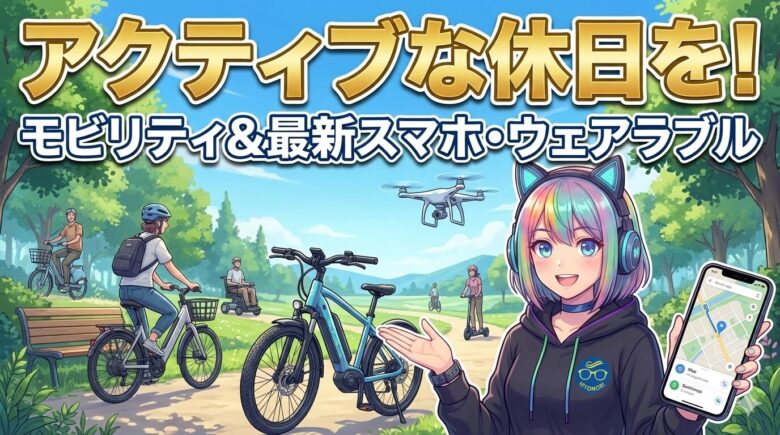 アクティブな休日を!「モビリティ&最新スマホ・ウェアラブル」