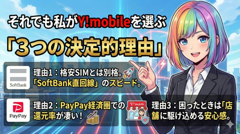 それでも私がY!mobileを選ぶ「3つの決定的理由」