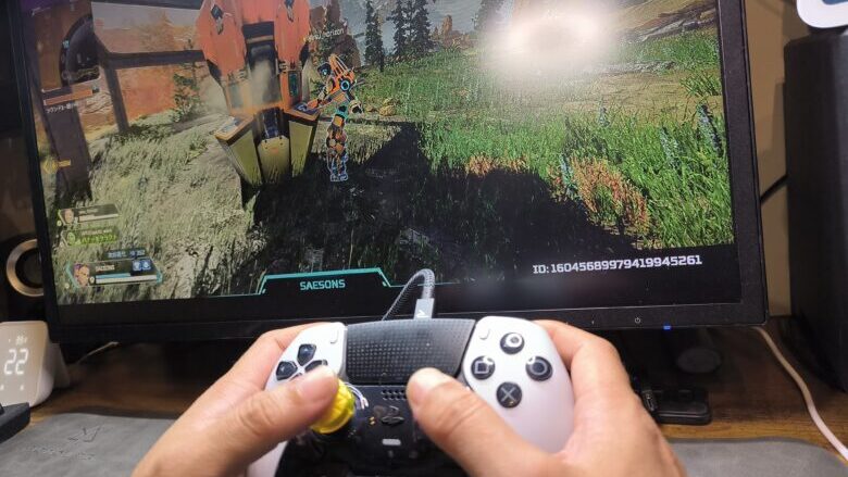 DualSense Edgeでゲームプレイ