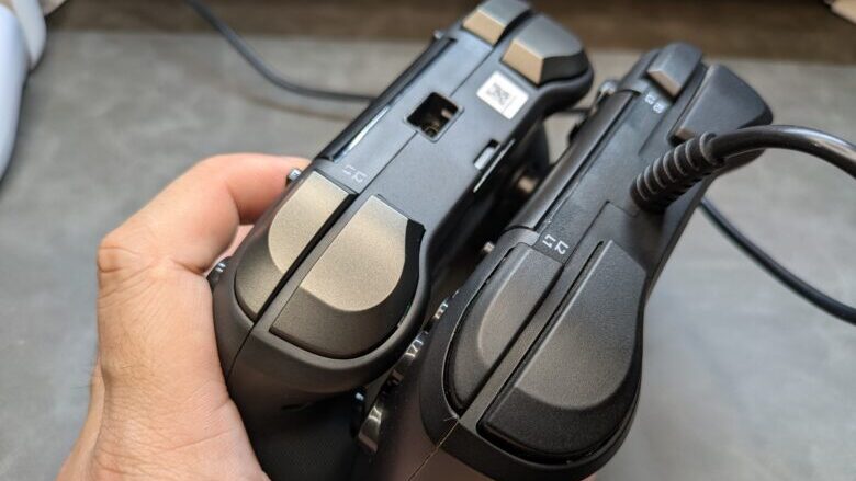 HORI ファイティングコマンダー OCTA ProとOCTAのショルダーボタン比較