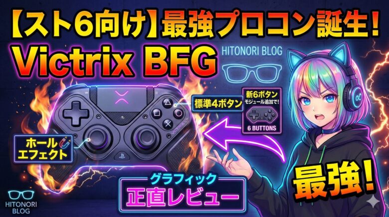 【スト6向け】Victrix Pro BFGが新作モジュールで最強プロコンへ!ホールエフェクト&新6ボタンを正直レビュー」