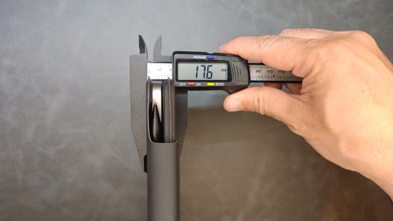 MePadKey装着時の厚さ